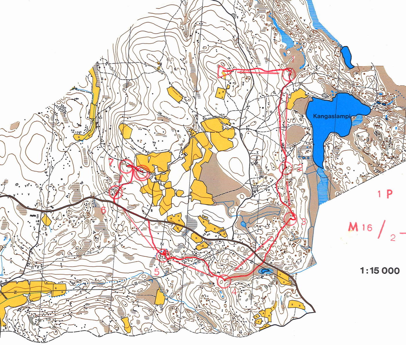 Sisä-Suomen rastipäivät, M14, 3,4 km (15/07/1978)