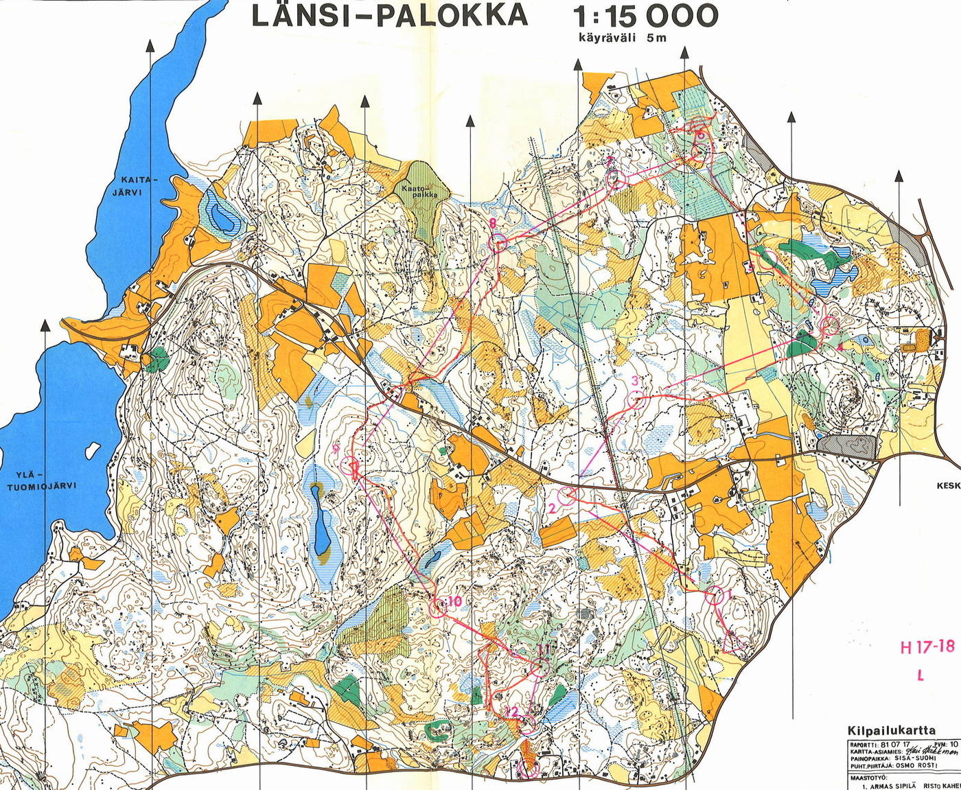 Jyväskylän kansalliset, H17-18, 7,7 km (05/06/1982)