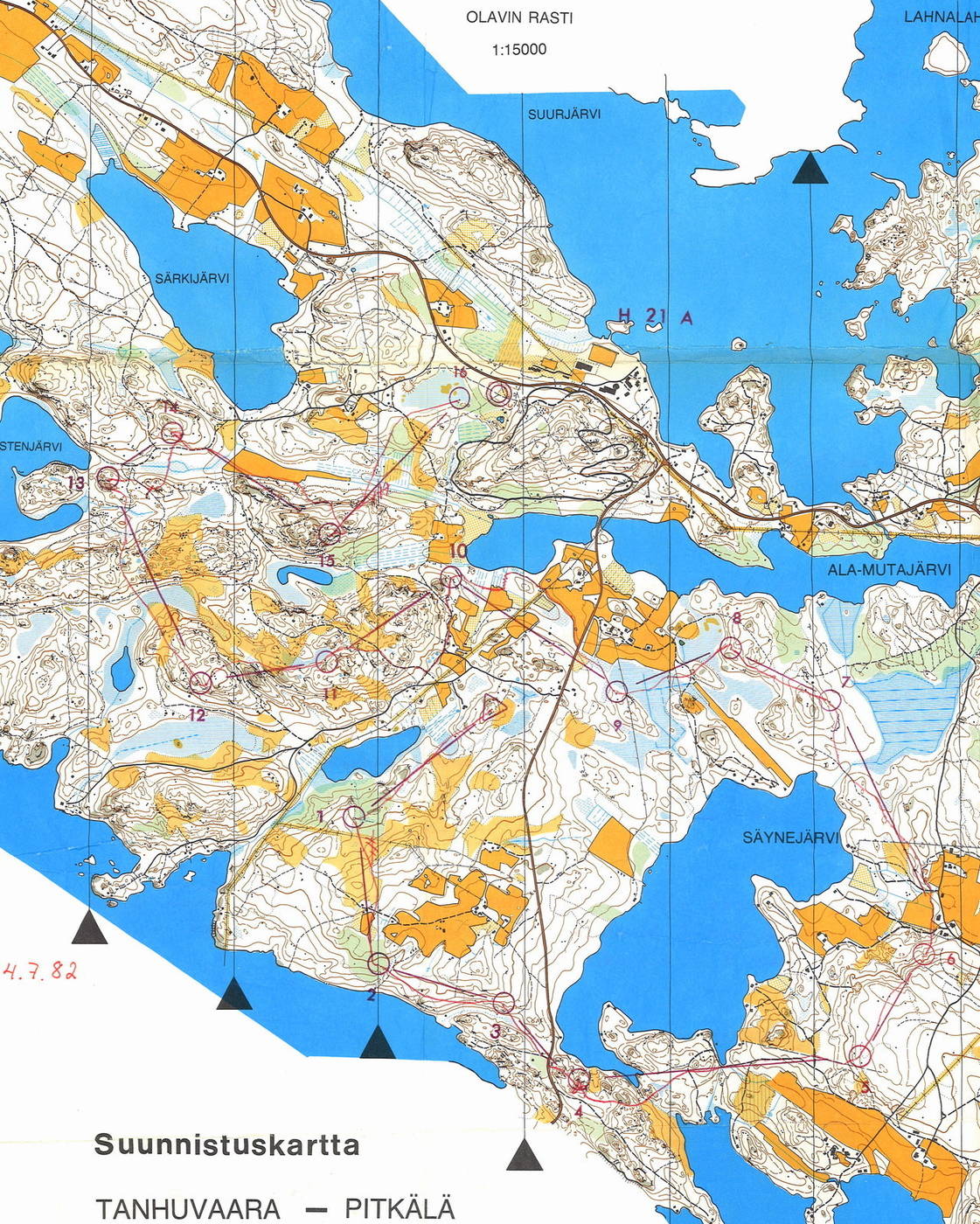Savonlinnan kansalliset, H21A, 11,2 km (04/07/1982)