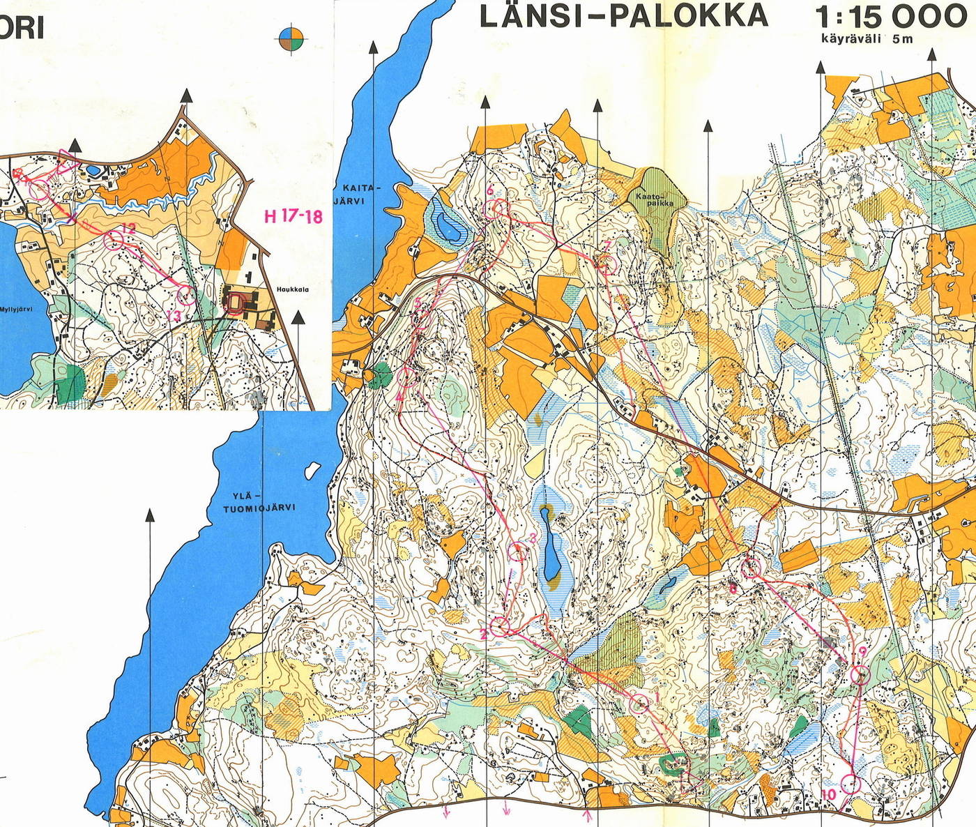 My-Doma Digitaalinen kartta-arkisto :: Jyväskylän kansalliset, H17-18, 7,8  km (06/06/1982)